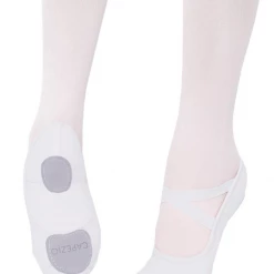 Boys & Men Capezio Hanami Canvas Ballet - White (Adult)