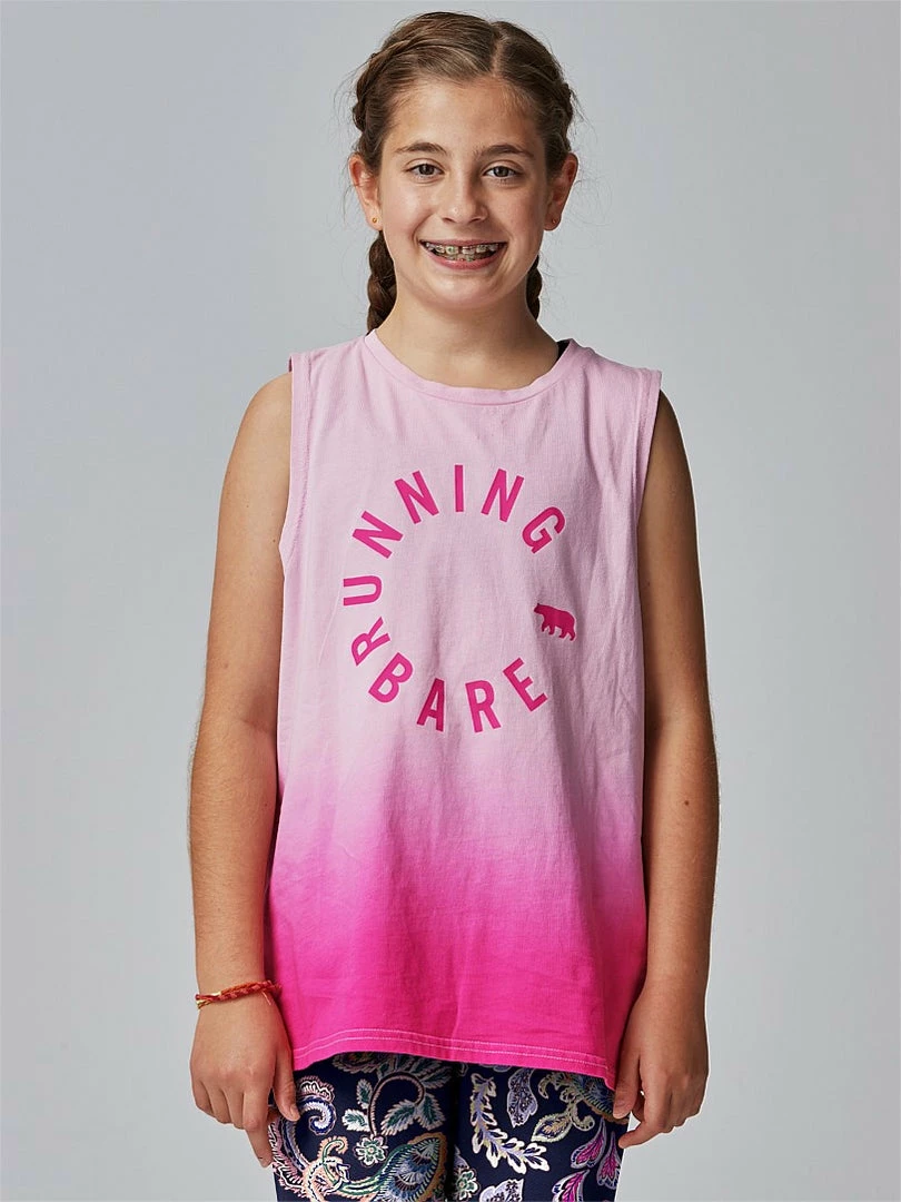 Running Bare Easy Rider Muscle Tank | Lipgloss Dip Dye (Child) Tops