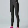 Running Bare Werk It! Ab-Waist Tight 28" - Black