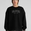 Dance Active Bloch SALE | Off-Duty Terry Crew Pullover | Black $50.00
