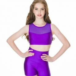 Studio 7 Mesh Crop Top | Adult Dancewear