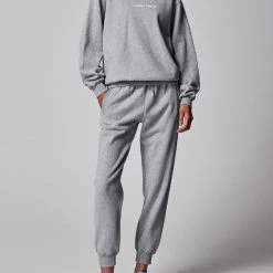 Running Bare Legacy Sweat Pants - Silver Marle (Adult)