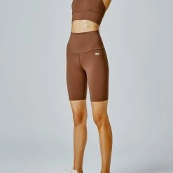 Running Bare Studio Ab-Tastic Bike Short - Toffee (Adult) Bottoms