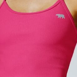 Running Bare Dharma Rib Sports Bra - Rosa