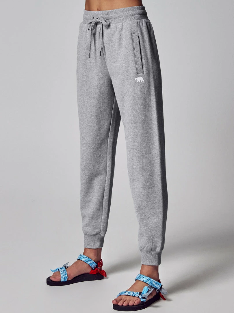 Running Bare Legacy Sweat Pants - Silver Marle (Adult)