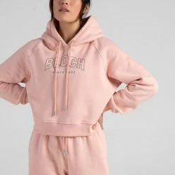 Bloch Off-Duty Terry Crop Hoodie | Blush $79.95