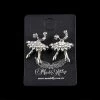 Gifts Mad Ally Diamante Ballerina Earrings