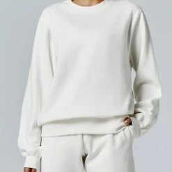 Running Bare Legacy Crew Sweat - Ivory