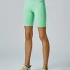 Running Bare Studio Ab-Tastic Bike Short - Neo Mint