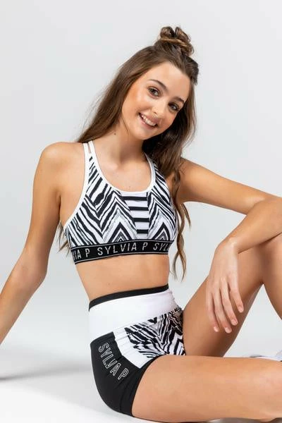 Sylvia P Zazu Crop Top Dance Active