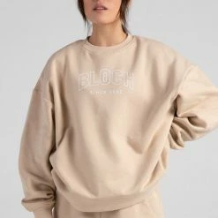 Bloch Off-Duty Terry Crew Pullover | Oat $79.95 Dance Active