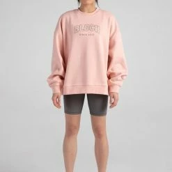 Bloch Off-Duty Terry Crew Pullover | Blush $79.95 Dance Active