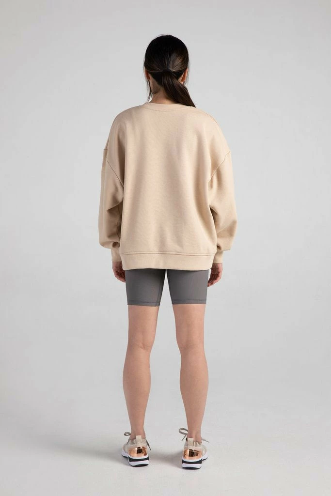 Bloch Off-Duty Terry Crew Pullover | Oat $79.95 Dance Active