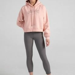 Bloch Off-Duty Terry Crop Hoodie | Blush $79.95