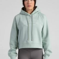 Dance Active Bloch Off-Duty Terry Crop Hoodie | Sage $79.95
