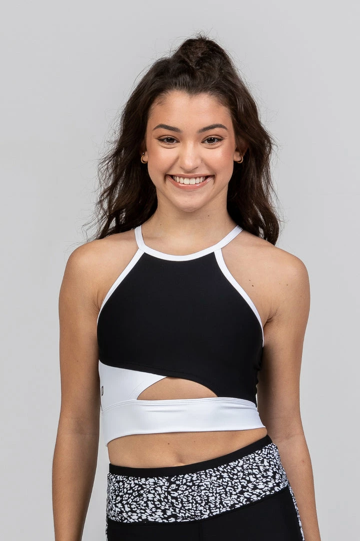 Sylvia P Asher Cropped Singlet | Black