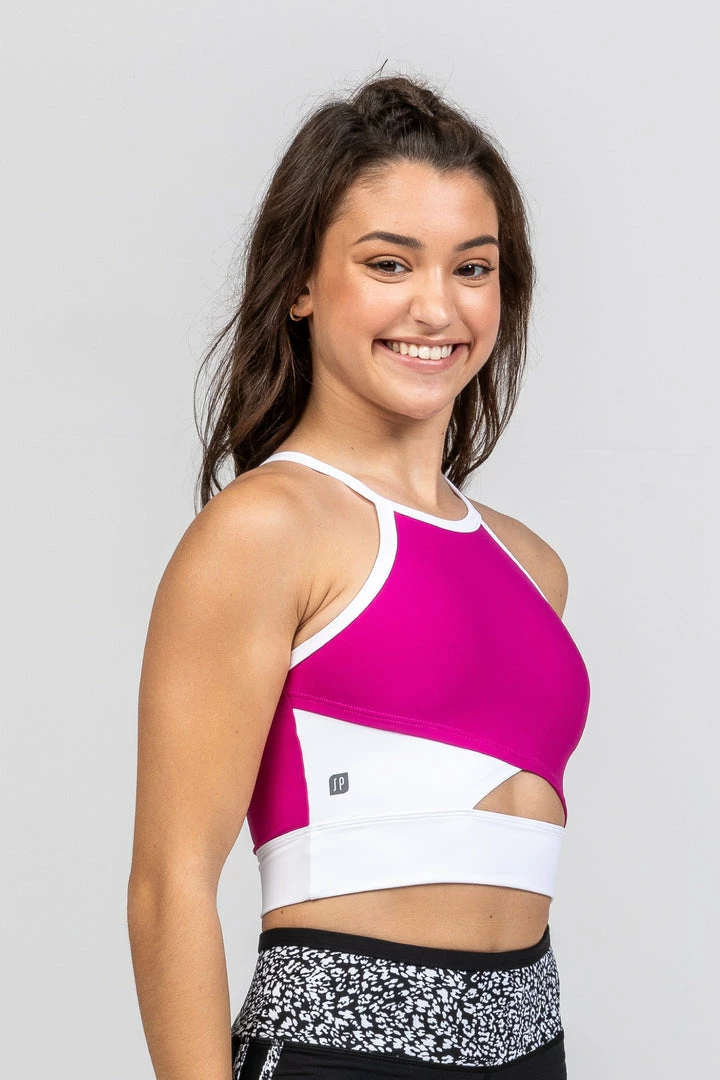 Sylvia P Asher Cropped Singlet | Dragon Fruit