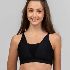 Dancewear Sylvia P Dolce Vita Crop Top | Black