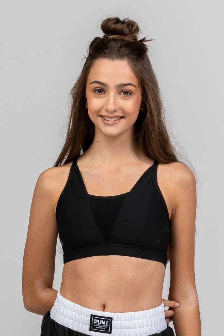 Dancewear Sylvia P Dolce Vita Crop Top | Black
