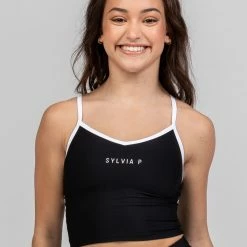 Dancewear Sylvia P The Original Cropped Singlet | Black
