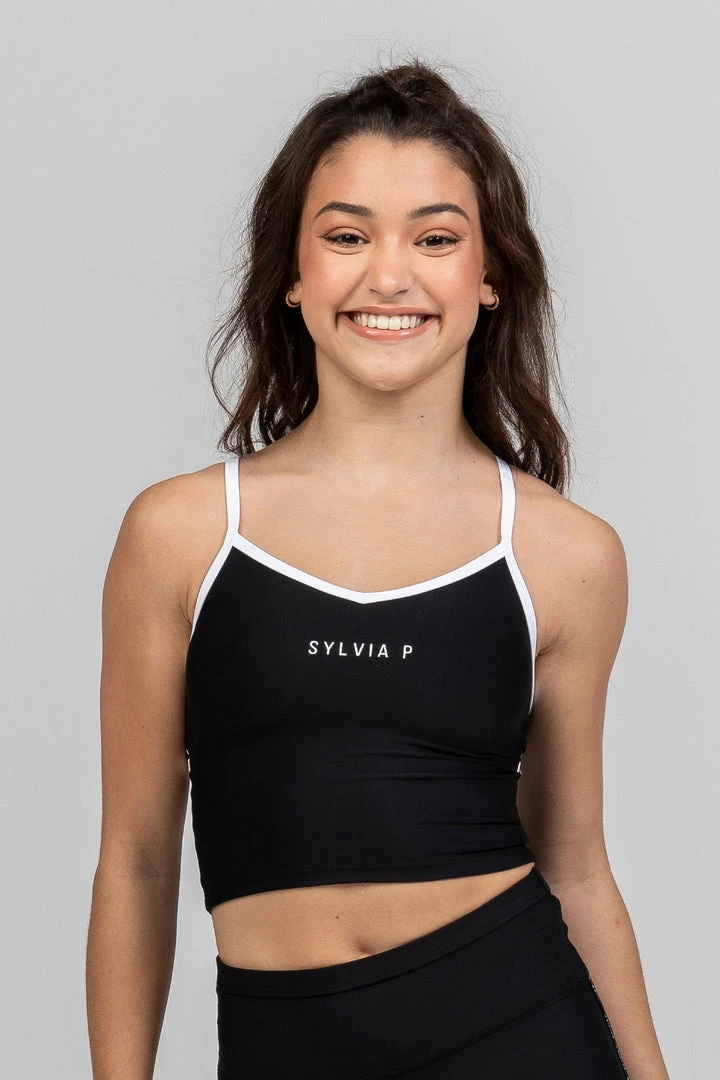Dancewear Sylvia P The Original Cropped Singlet | Black