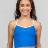Sylvia P The Original Cropped Singlet | Atlantic Blue Dancewear