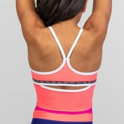 Sylvia P The Original Cropped Singlet | Neon Cantaloupe