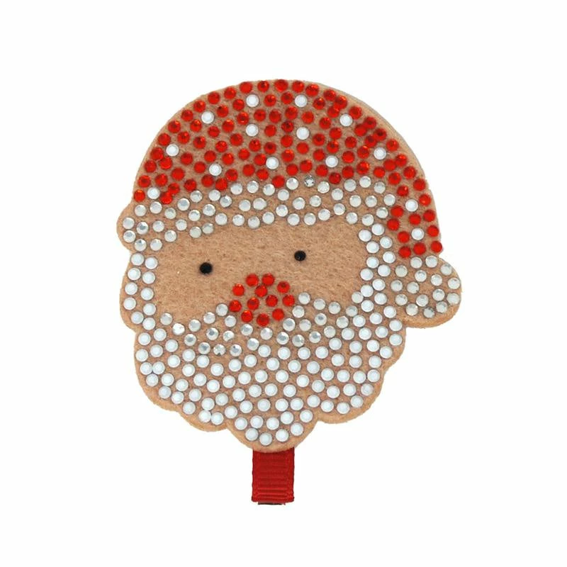 Pink Poppy Rhinestone Santa Hairclip Accessories