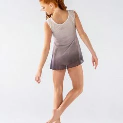 Studio 7 Mesh Slip Dress | Ombré Grey