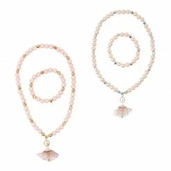 Pink Poppy Accessories Little Ballet Dancer Necklace & Bracelet Set