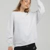 Bloch Off Duty Terry Oversized Crew | Snow Marle | $79.95