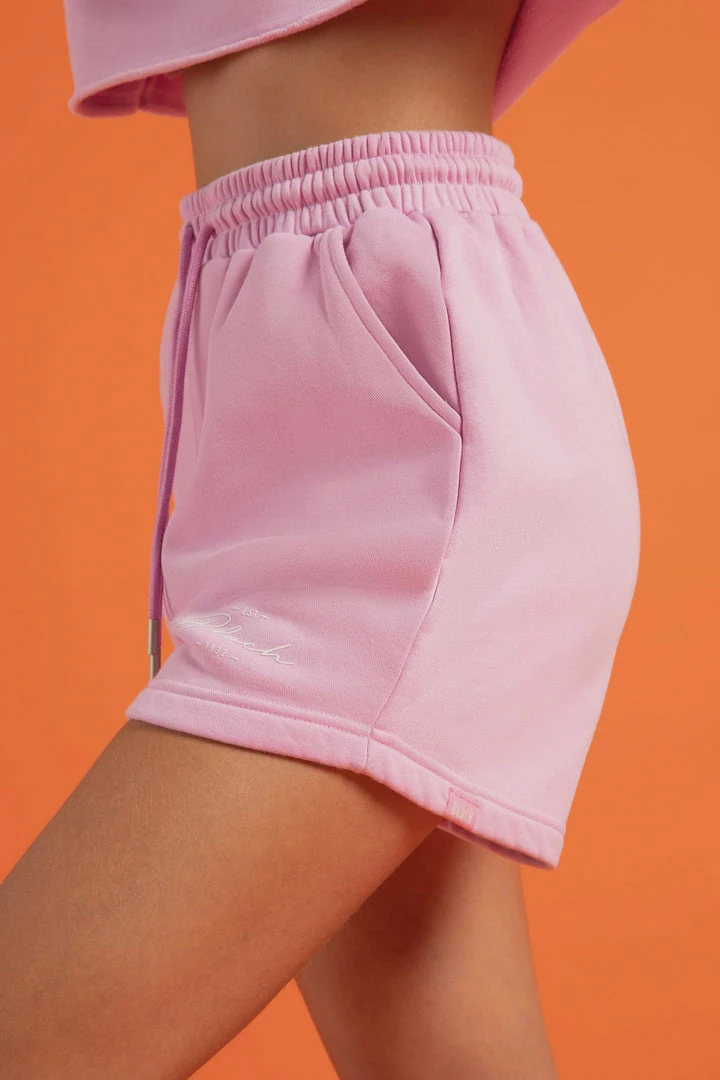 Bloch Off Duty High Waisted Terry Shorts | Bubble Gum | $59.95 Bottoms