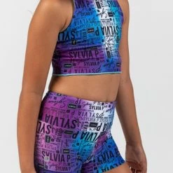 Bottoms Sylvia P Chromatic Hi-Waisted Shorts