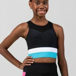 Sylvia P Tranquility Cropped Singlet Tops