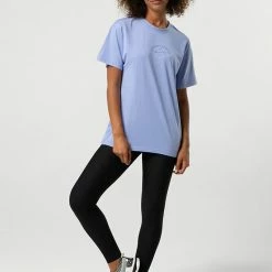 Tops Bloch Tonal Print Oversize Tee - Blue Bell (Adult) $39.95