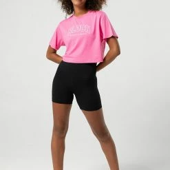 Tops Bloch Heritage Crop Tee - Electric Pink (Adult) $49.95