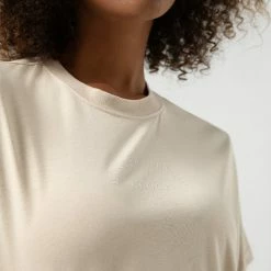 Bloch Dancers League Crop Tee - Oat (Adult) $49.95 Tops