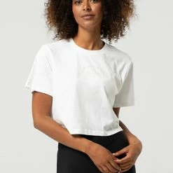 Bloch Dancers League Crop Tee - White (Adult) $49.95