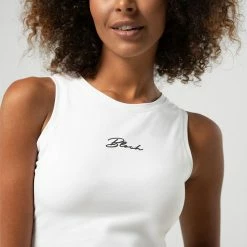 Bloch Tonal Print Crop Tank - White (Adult) $39.95 Tops