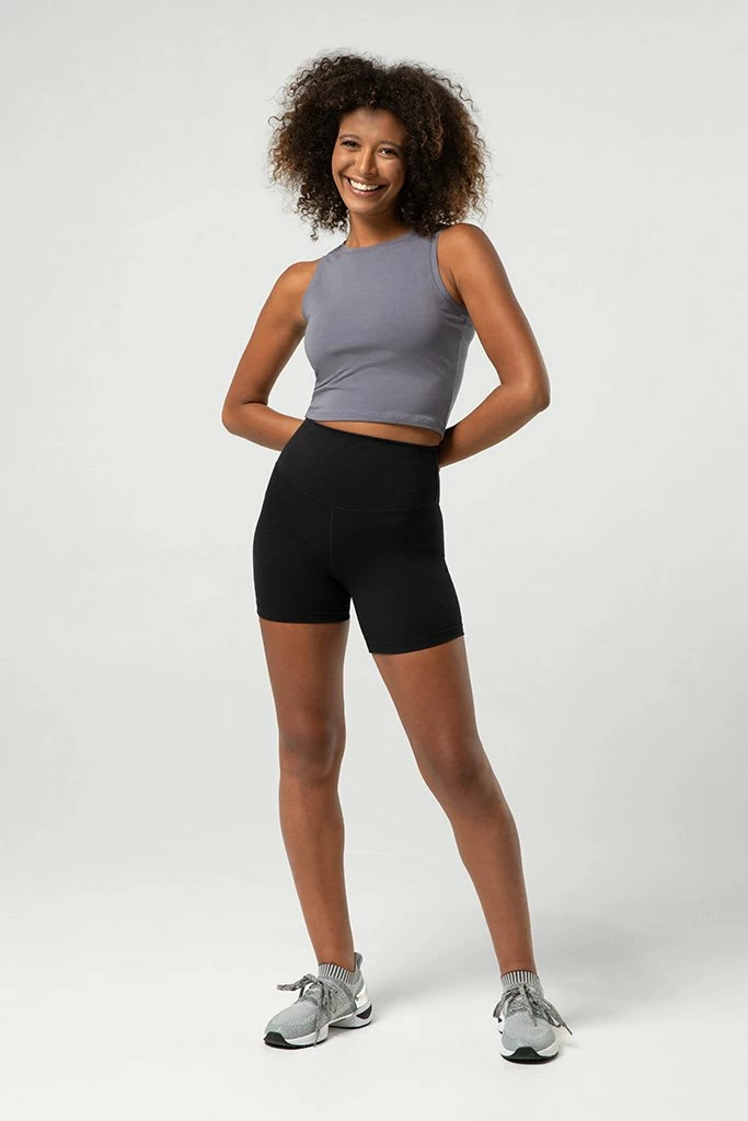 Bloch Heritage Crop Tank - Charcoal (Adult) $39.95