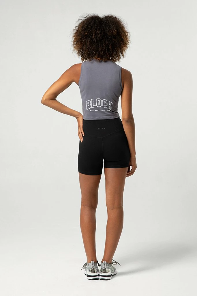 Bloch Heritage Crop Tank - Charcoal (Adult) $39.95