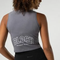 Bloch Heritage Crop Tank - Charcoal (Adult) $39.95