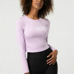Bloch Off Duty Long Sleeve Crop | Lilac $49.95 Bloch Original Tees