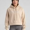 Bloch SALE | Off-Duty Terry Crop Hoodie | Oat $50.00