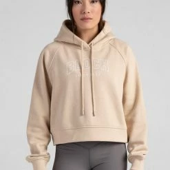 Bloch SALE | Off-Duty Terry Crop Hoodie | Oat $50.00