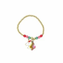 Pink Poppy Rainbows & Unicorns Beaded Bracelet Accessories