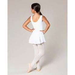 Energetiks Emery Leotard With Skirt | White (Child) Dancewear