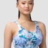Uactiv Rosette Top - Blue Roses