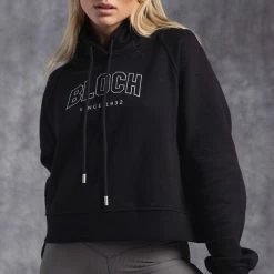 Bloch SALE | Off-Duty Terry Crop Hoodie | Black $50.00